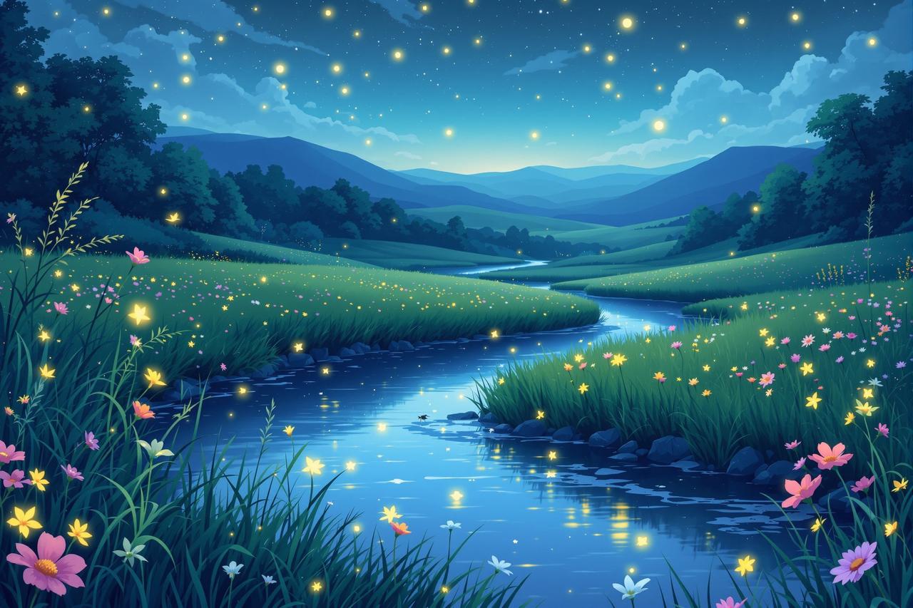 日本番剧作品 - 夏夜的萤火虫